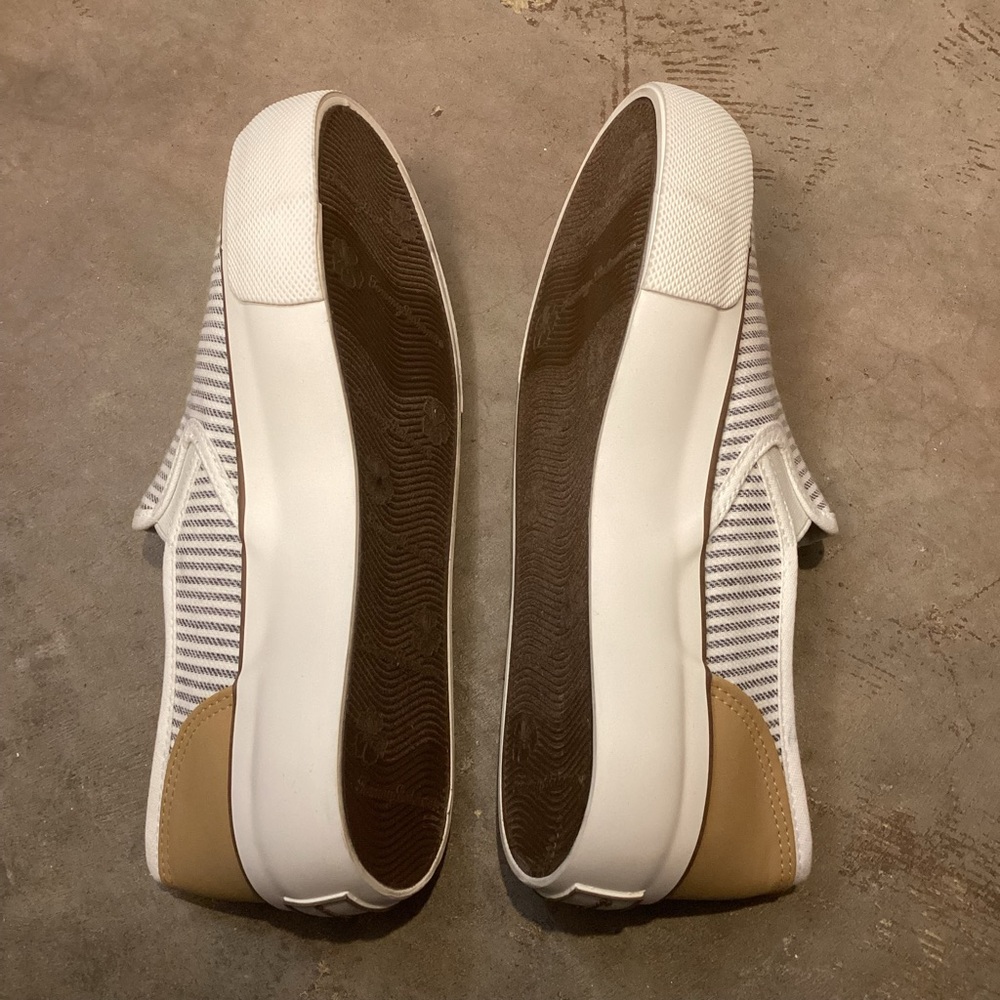 Tommy Bahama Canvas Platform Striped Slip On Sneakers Loafers Size 7.5 NEW - Picture 3 of 10